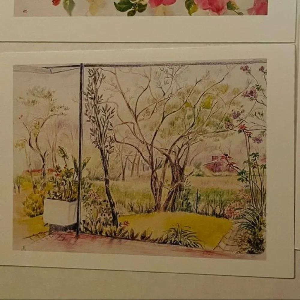 Watercolor by Dorothy B. Hayes 1994 Blank‎ Cards Set of 14 Floral People Farm